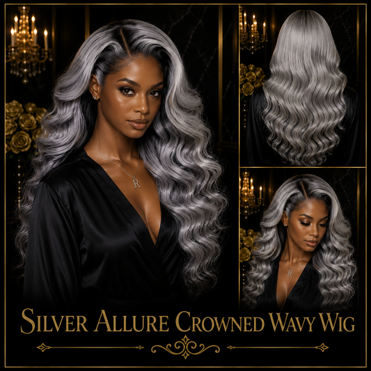 Silver Allure Crowned Wavy Wig