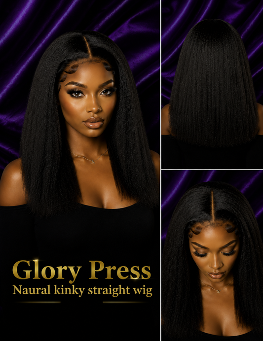 Glory Press Natural Kinky Straight Wig