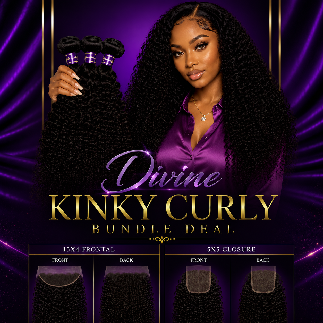 Divine Kinky Curly Bundle Deal