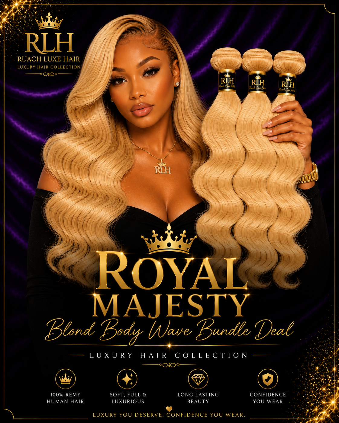 Royal Majesty Blond body Wave Bundle Deal