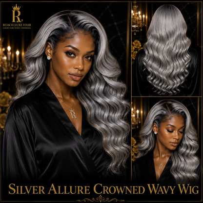 Silver Allure Crowned Wavy Wig