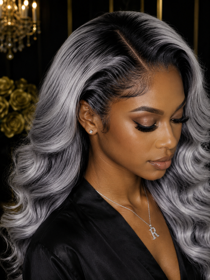 Silver Allure Crowned Wavy Wig